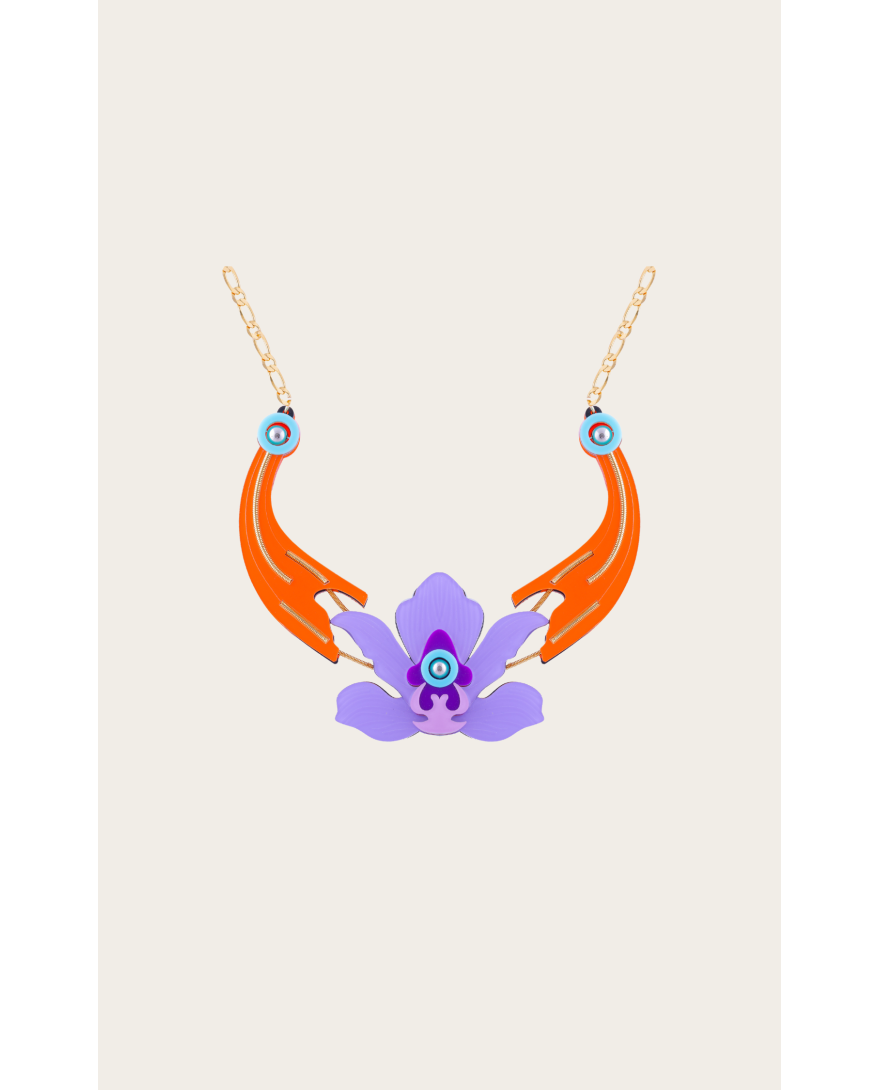 THE PURPLE ORCHID NECKLACE